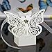 Amytalk 50 Pcs Laser Cut Wedding Favors Candy Boxes Pearl Paper Gifts Box for Marriage Birthday Shower Party Decors (Butterfly)