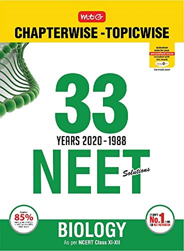 33 Years NEET-AIPMT Chapterwise Solutions – Biology 2020 33 Years NEET-AIPMT Chapterwise Solutions – Biology 2020