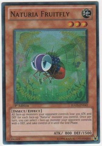 Yu-Gi-Oh! - Naturia Fruitfly (HA03-EN043) - Hidden Arsenal 3 - 1st Edition - Super Rare