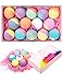 Bath Bombs Gift Set, Anjou 14 Pack Moisturizing with Vegan Natural Essential Oils, Spa Fizzies Jojoba Oil, Shea butter, Christmas Gift Kit Ideas for Kids, Women, Moms, Girlfriend