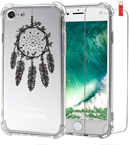 iPhone 7 Clear Case, LEIMON Shock Absorption Crystal Clear Transparent TPU Bumper Protective Cases with Dream Catcher Design for Apple iPhone 7 4.7 inch