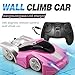 QUN FENG RC Cars Remote Control Wall Climbing Stunt Vehicle Car Electric Gravity Sports Racing car Dual Mode Toy Car for Girls Best Birthday Gift (Pink)