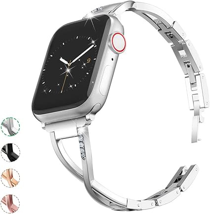 amazon silver apple watch band