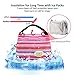 Aosbos Reusable Insulated Lunch Box Tote Bag (Pinstripe)