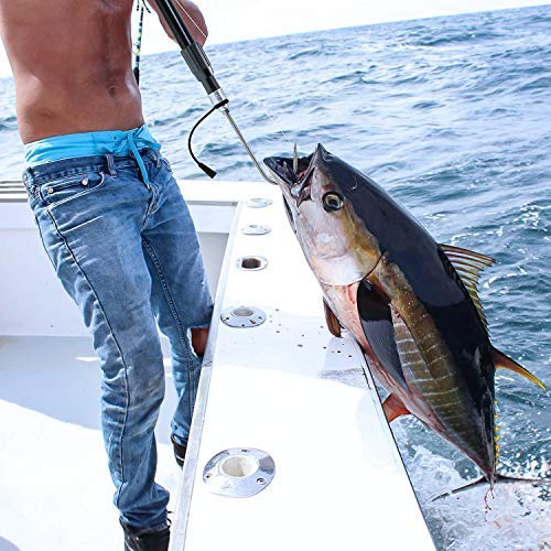 SAN LIKE Telescopic Fishing Gaff,Aluminum/Fiberglass Pole with Nonslip