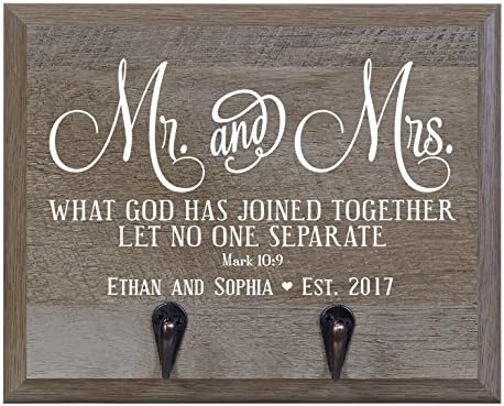 Personalized Re-Engineered Family Name Barn wood Decor wall Mounted Coat Hat and Dog leash Rack Storage with 2 metal hooks 10" w x 8" h 4.25" deep by Rooms Organized