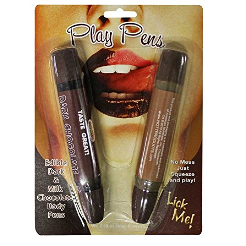 Chocolate Play Pens (Dark & Milk) – 2 Pack with Free Bottle of Adult Toy Cleaner