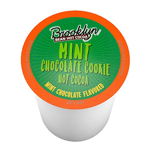 Brooklyn Bean Roastery Mint Chocolate Cookie Single-Cup Hot Cocoa for Keuirg K-Cup Brewers, 40 Count