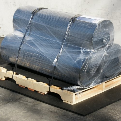 RubberCal Heavy Duty Appliance Mat 3/4" x 2ft Wide x 3ft Long Black Rubber Floor Protection