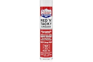 Lucas Oil 10005 Red N Tacky Grease - 14 Ounce Cartridge pack of 10