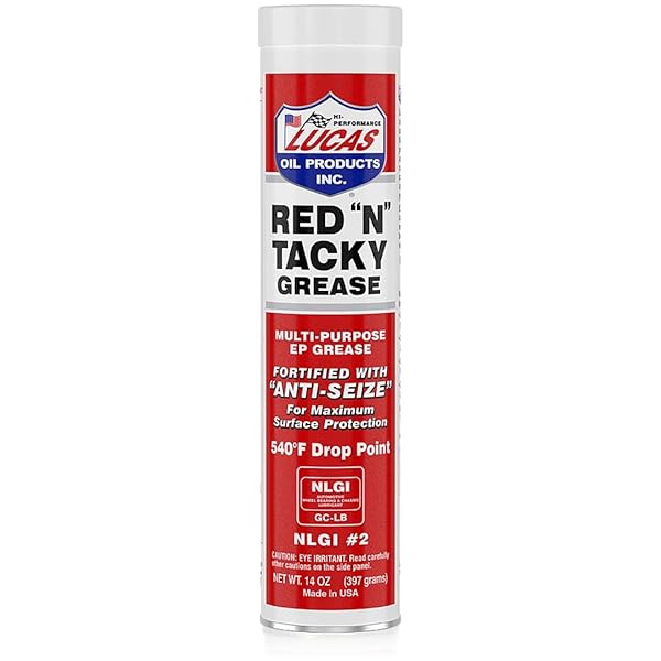 LUCAS OIL RED N TACKY RED LITHIUM GREASE 14 OZ. CARTRIDGE – CASE OF: 10