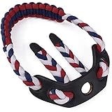 ELONG OUTDOOR Archery Bow Wrist Sling Paracord Braided- Survival Hunting Shooting - Durable Leather-Camo Color