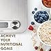 Ellessi Food Weight Scale. Battery Free Digital Kitchen Scales 11lb 5kg. Stainless Steel Macro Scale