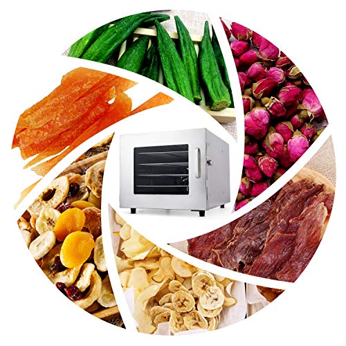 image for Hauture Food Dehydrator Machine, 6 Drying Racks, Multi-Tier Food Prese