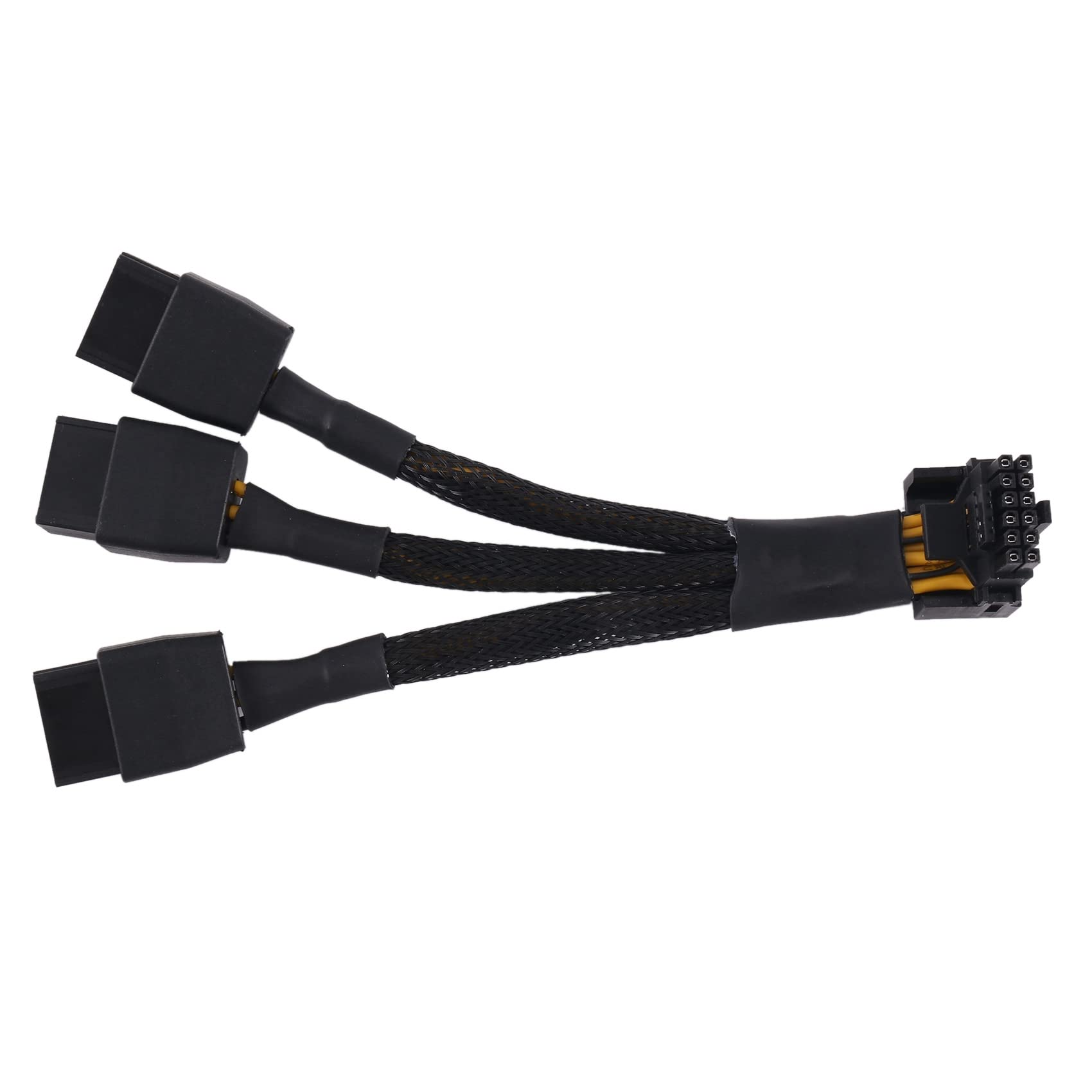 Srrrwunti 3X8Pin PCI-E to 16Pin(12+4) PCI-E 5.0 12VHPWR Connector 90-Degree Elbow Cable Accessory Parts GPU RTX4090 RTX4080 Series P8X3 to 16PIN-A