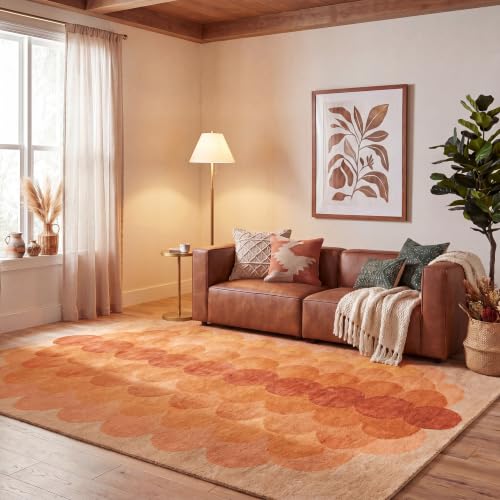 SAFAVIEH Handmade Wool Area Rug 9x12 - Metro Collection - Large - Mid-Century M…