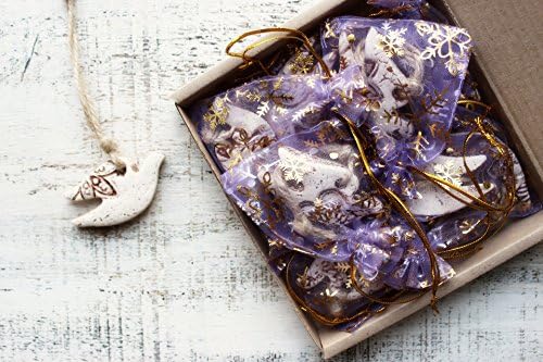 Set of 8 Rustic bird Christmas ornaments white lace dove guest favors brown Christmas tree decoration 210817-5