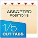 Pendaflex Essentials File Folders, Letter Size, 1/5 Cut, Manila (752 1/5), 8.5