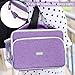 Amersun Kids Lunch Box, Insulated School Lunch Bag with Padded Liner Keep Food Warm Cold for Long Time,Water-resistant Thermal Travel Office Lunch Cooler for Girls Boy-2 Pocket,Purple