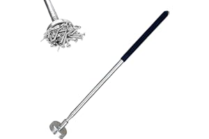 NEOCLICK Telescoping Magnetic Sweeper Pickup Tool, 40” Extendable Magnet Stick with 35 LB Pull Capacity, Strong Handheld Magn