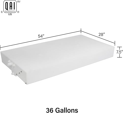 Ameri-Kart 36 Gallon RV Fresh Water Tank, Potable Water Storage