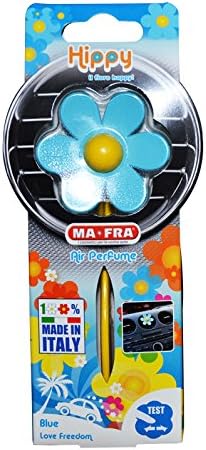 Ma-Fra H0380 Hippy Love Freedom Air Freshener for Cars, Blue