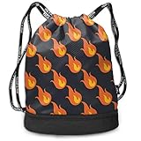 Gugaa Fire-Emoji Sport Gym Sack Drawstring Bag