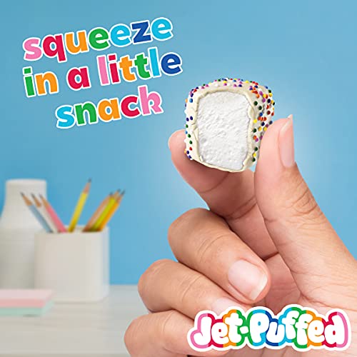 JetPuffed Marshmallow Bites Birthday Cake Flavored Coated Marshmallows