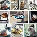 Cat Window Bed Hammock Window Mounted Cat Perch Sunny Seat for Small Indoor Cat up to 28 lb with Suction Cups Grey