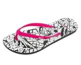 Nike Women's Wmns Solarsoft Thong II Print, WHITE/DARK ELECTRIC BLUE-CLEARWATER
