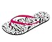 Nike Women's Wmns Solarsoft Thong II Print, WHITE/DARK ELECTRIC BLUE-CLEARWATER