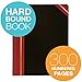 Adams Record Ledger, 7.63 x 9.63 Inches, Black Cover with Maroon Spine, 300 Pages (ARB79R300)