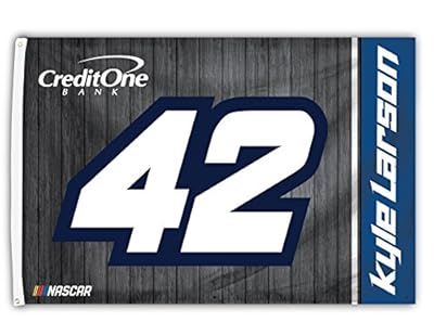 Kyle Larson #42 2018 NUMBER 3x5 Flag w/grommets Outdoor House Banner Nascar Racing