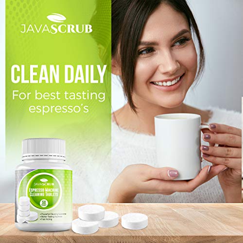 Java Scrub Espresso Machine Cleaning Tablets Descaling Tablets (50