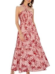 GRACE KARIN Women's Summer Crossover Halter Neck