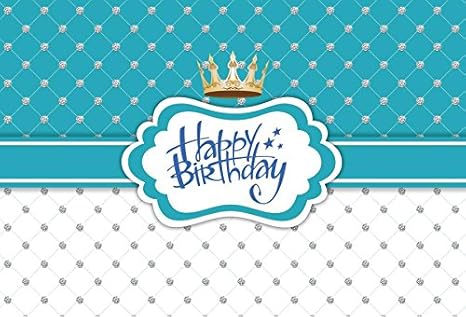 Amazon Com Baocicco Vinyl Happy Birthday Backdrop 8x6ft Blue