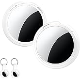 2 Pack Tracker Tags [Apple MFi Certified] Pair with Apple Find My (iOS Only) Bluetooth Air Smart Tags Key Finder Item Locator Waterproof Finder Worldwide Tracking for Pets Wallet Backpack Dogs Luggage