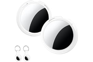 CYBERDOT 2 Pack Tracker Tags [Apple MFi Certified] Pair with Apple Find My (iOS Only) Bluetooth Air Smart Tags Key Finder Item Locator Waterproof Finder Worldwide Tracking for Pets Wallet Backpack Dogs Luggage