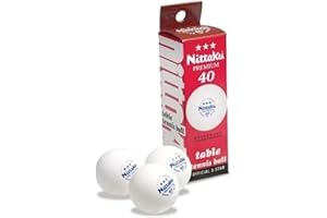 NITTAKU 3-Star Premium 40+ Table Tennis Balls