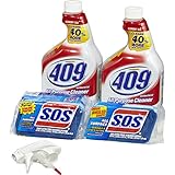 Formula 409 All Purpose Cleaner Spray and S.O.S All Surface Scrubber Sponge Value Pack, 5.01 Pound