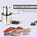 Secura Automatic Coffee Grinder and Spice Grinder with Stainless Steel Blades Removable Bowl, 2.5 Ounce , Silver