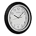 La Crosse Technology 404-1236 13.5 Inch Atomic Analog Wall Clock, Black