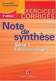Note de synthèse