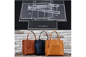 NW AAB-208 Handbag Shoulder Bag Acrylic Template Leather Pattern Acrylic Leather Pattern Leather Templates for Shoulder Bags (Large(11.8x16.1x3.9inch))