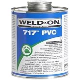 IPS Corporation GIDDS-451178 Weld On 717 Heavy-Duty PVC Cement Pint Clear - 451178