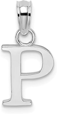 10k Yellow Gold M Block Initial Monogram Name Letter Pendant Charm Necklace Fine Jewelry Gifts For Women For Her