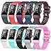 X4-Tech Compatible with Fitbit Charge 3 Bands Small Large for Women Men, Choose Color Soft Silicone Sports Replacement Accessory Band for Smartwatch Charge 3 Fitness Activity Tracker (10PCS-1, Small)