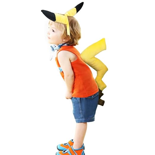 Wodceeke Halloween Pikachu Costume Kit Adorable Pokemon Pikachu Plush Dress Up Costumes For Cosplay Halloween Party