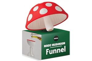 OTOTO Mushroom - Foldable Kitchen Funnel - Small Funnel with Wide Mouth for Jars, Canning, & Bottle Liquid Transfer - Silicon