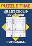 Paperback Puzzle Time Sudoku: Book Four (100 Puzzles) Book